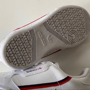 White Adidas boys sneakers size 10